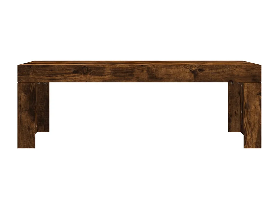 Mesa de centro madera de ingeniería roble ahumado 102x50x36 cm