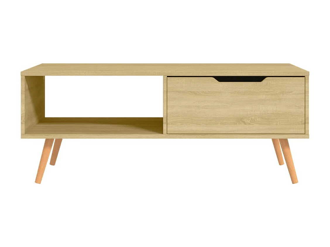 Mesa de centro aglomerado color roble Sonoma 100x49,5x43 cm