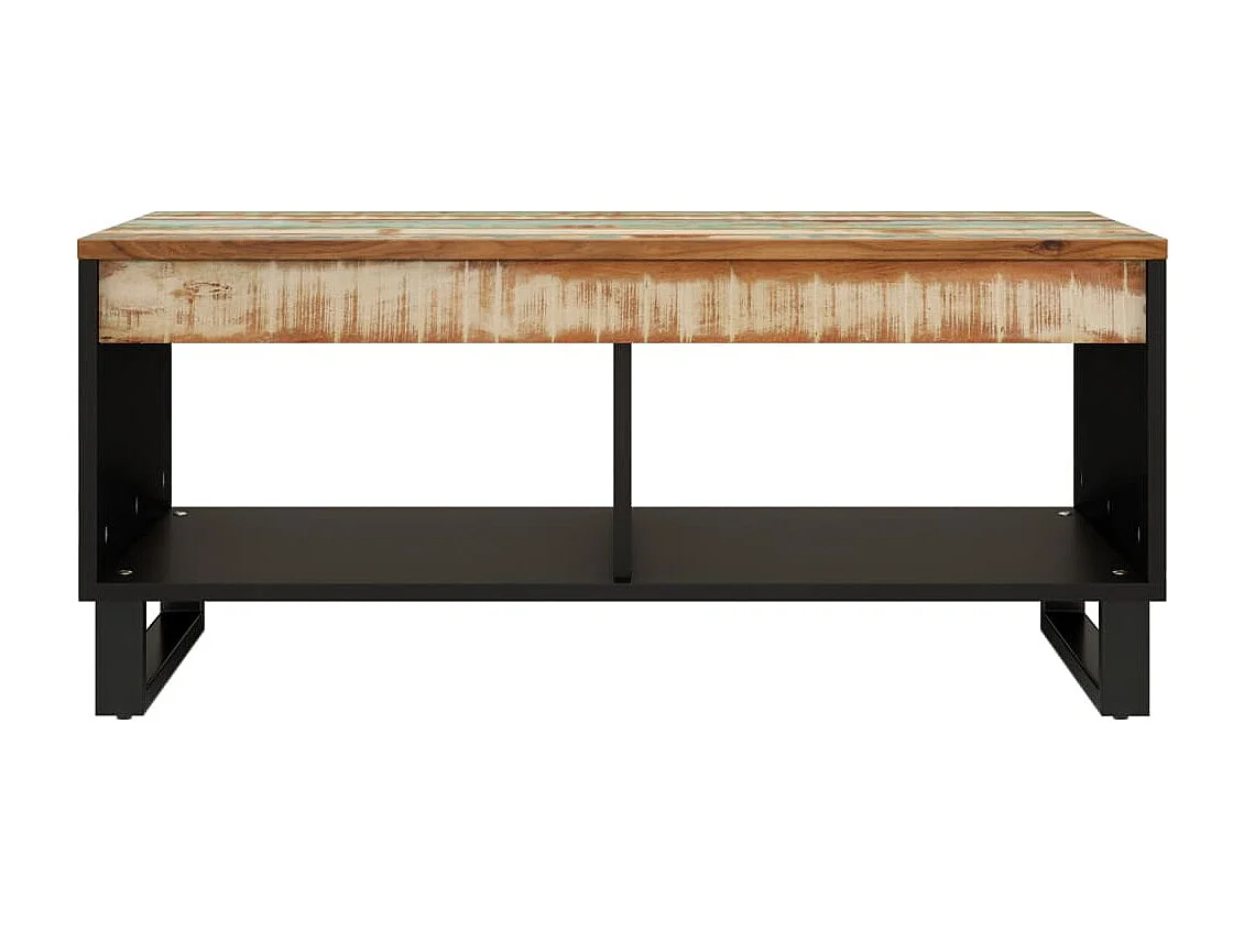 Mesa de centro 90x50x40 cm madeira recuperada maciça