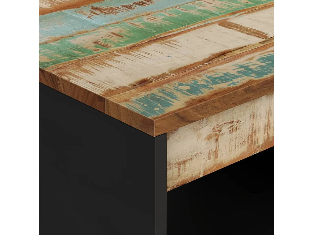 Mesa de centro 90x50x40 cm madeira recuperada maciça