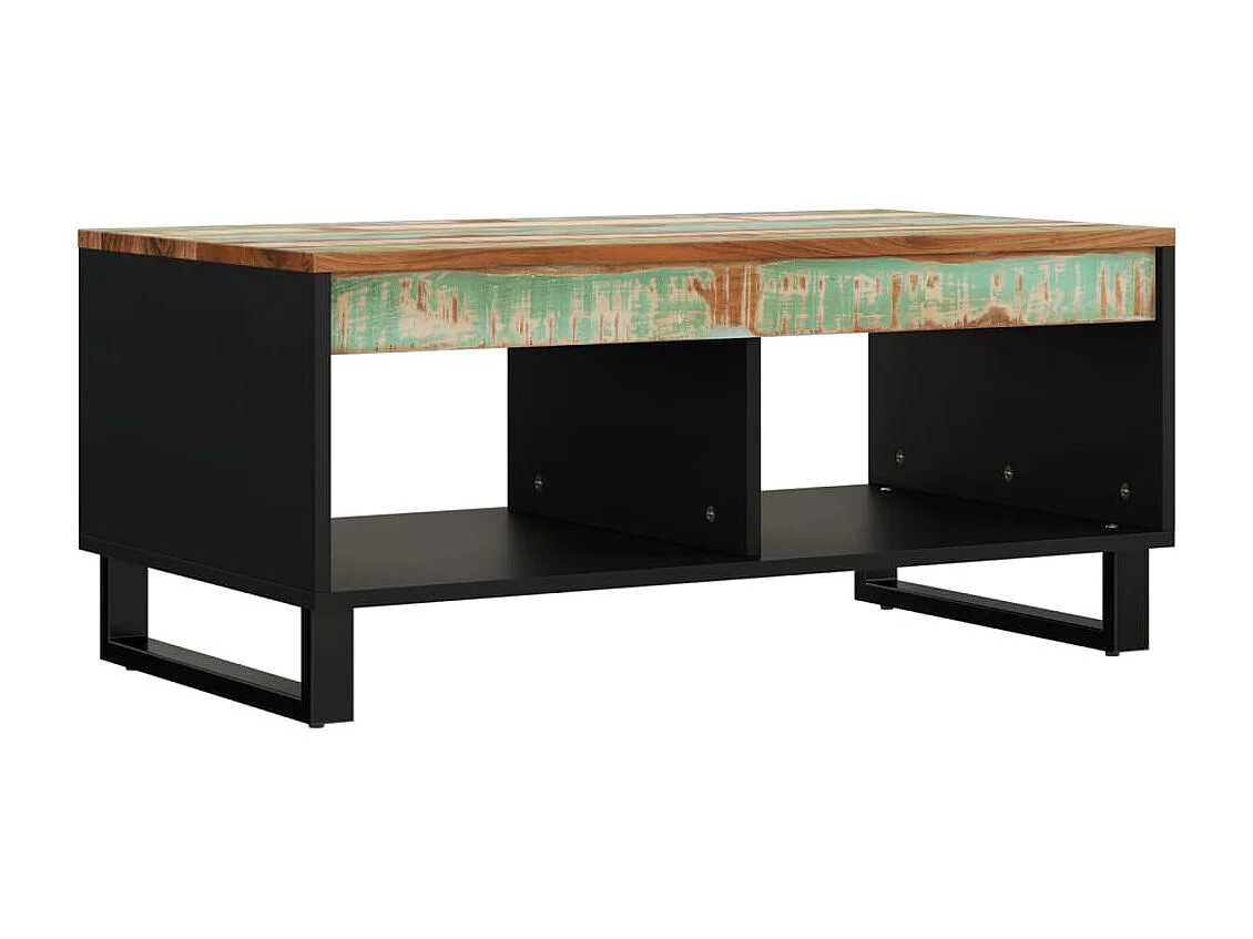 Mesa de centro 90x50x40 cm madeira recuperada maciça