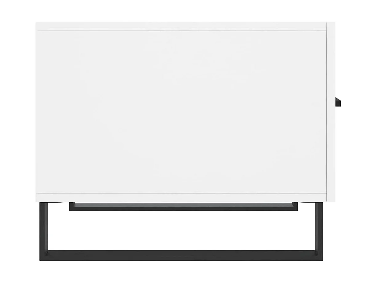 Salontafels 2 st 50x50x40 cm bewerkt hout wit