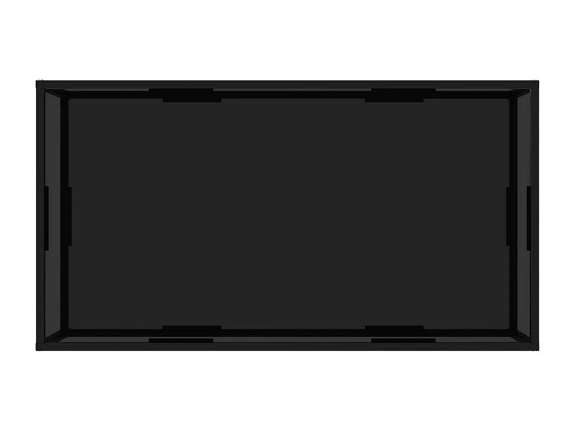 Salontafel 120x60x35 cm gehard glas zwart