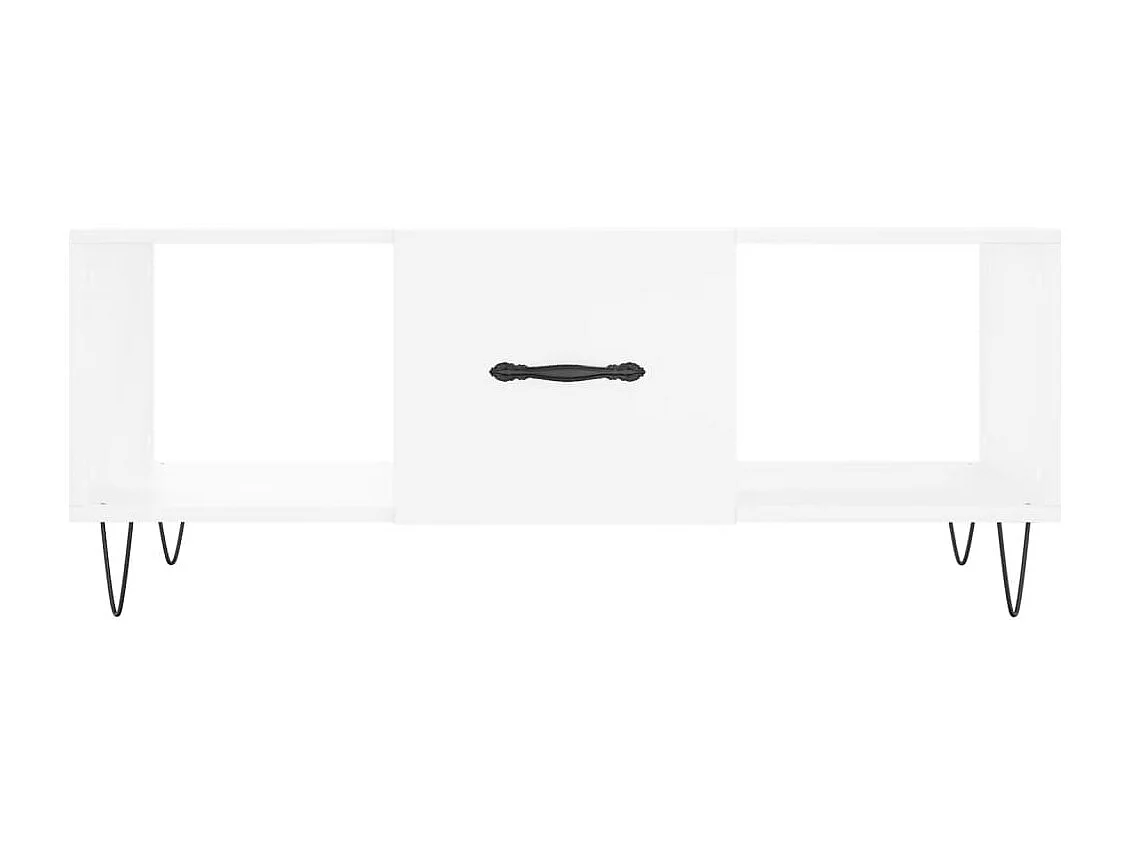 Mesa de centro 102x50x40 cm madeira processada branco