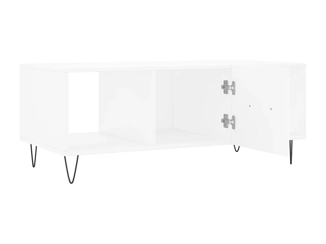 Mesa de centro 102x50x40 cm madeira processada branco