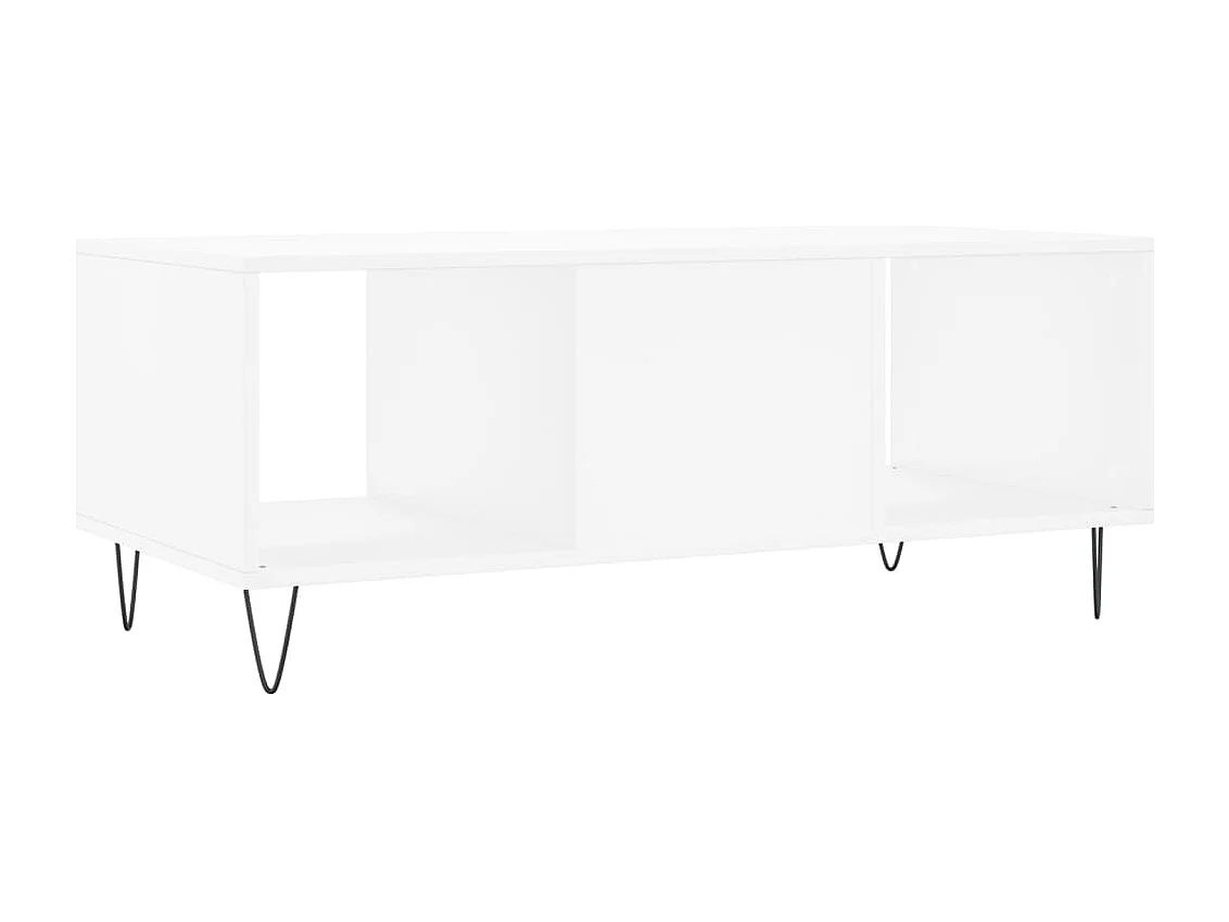 Mesa de centro 102x50x40 cm madeira processada branco