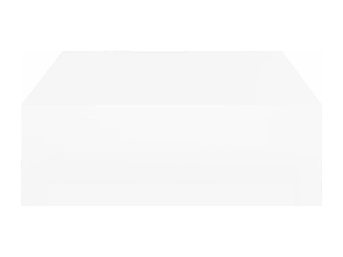 Table basse Blanc 105x55x32 cm Aggloméré