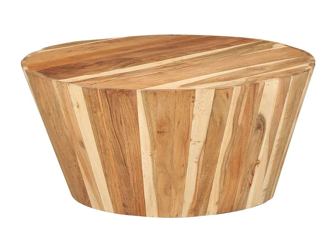 Table basse Ø65x31 cm Bois d'acacia solide