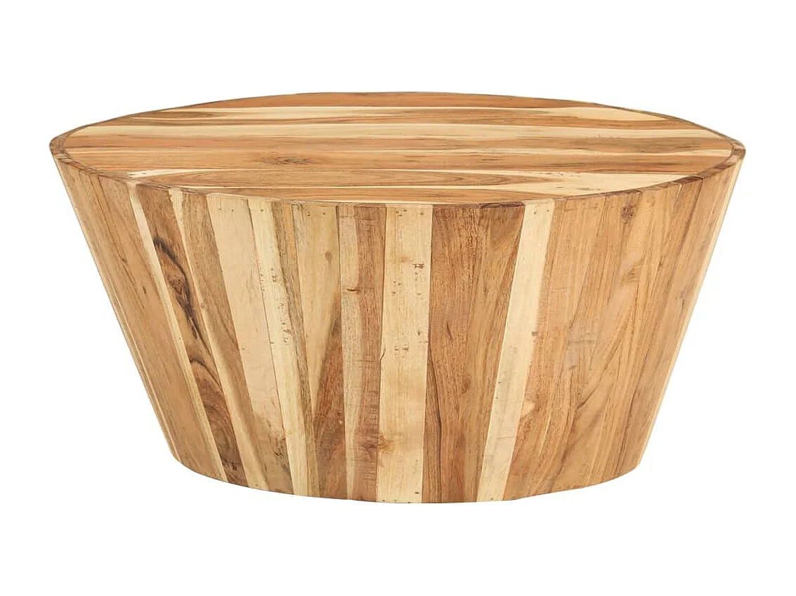 Table basse Ø65x31 cm Bois d'acacia solide