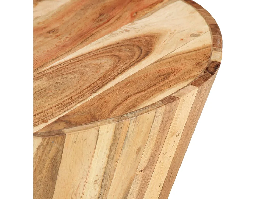 Table basse Ø65x31 cm Bois d'acacia solide