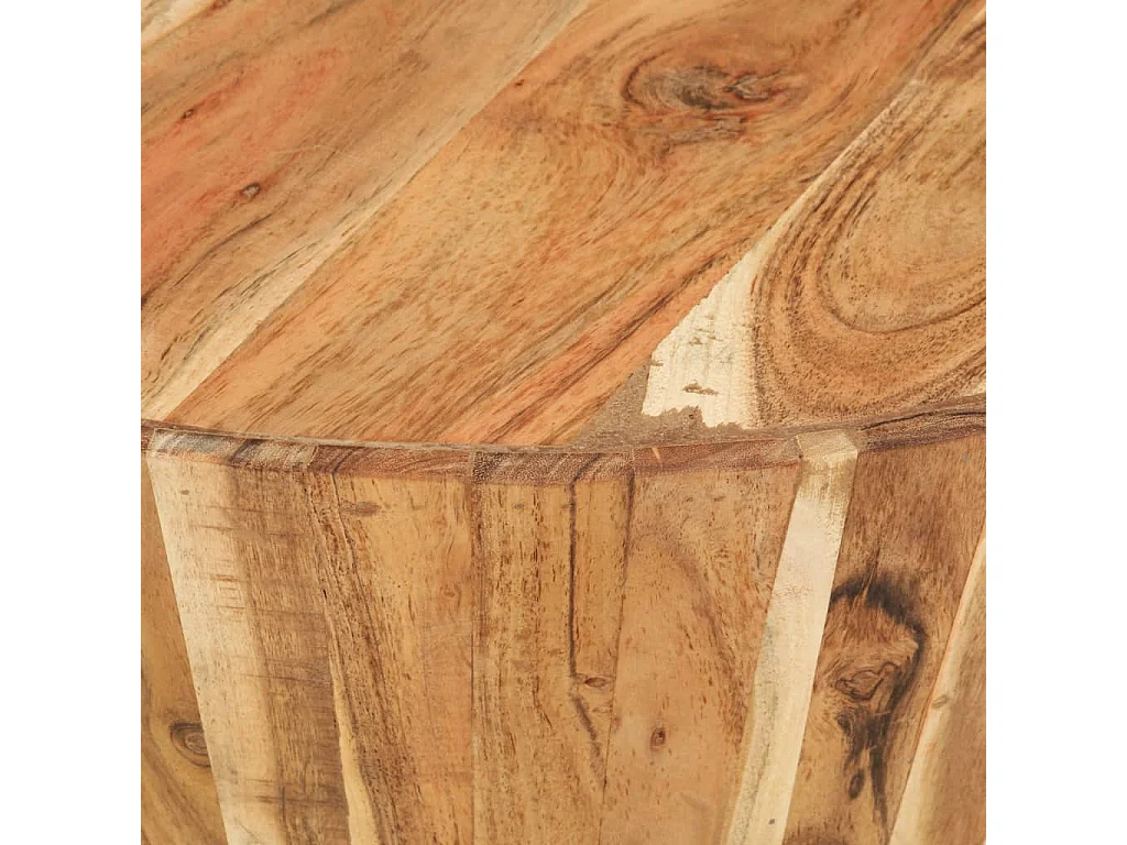 Table basse Ø65x31 cm Bois d'acacia solide