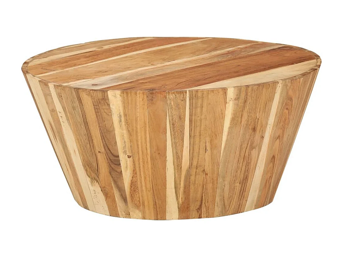 Table basse Ø65x31 cm Bois d'acacia solide