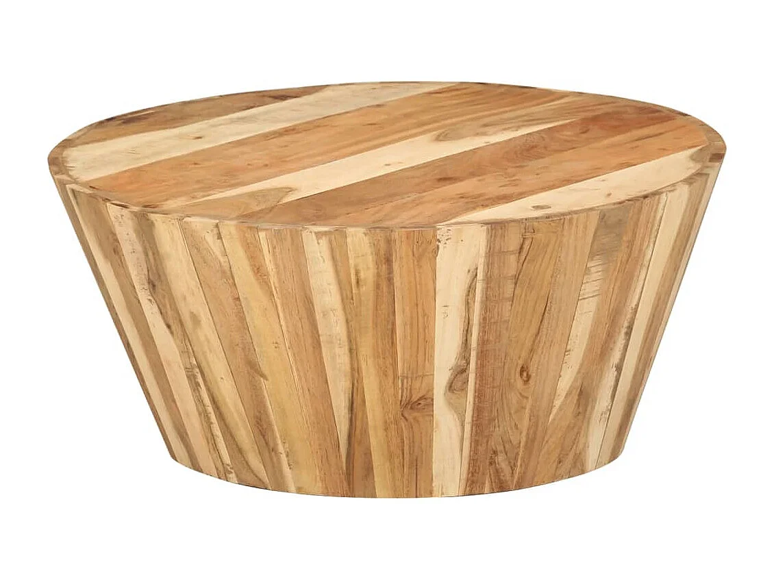 Table basse Ø65x31 cm Bois d'acacia solide