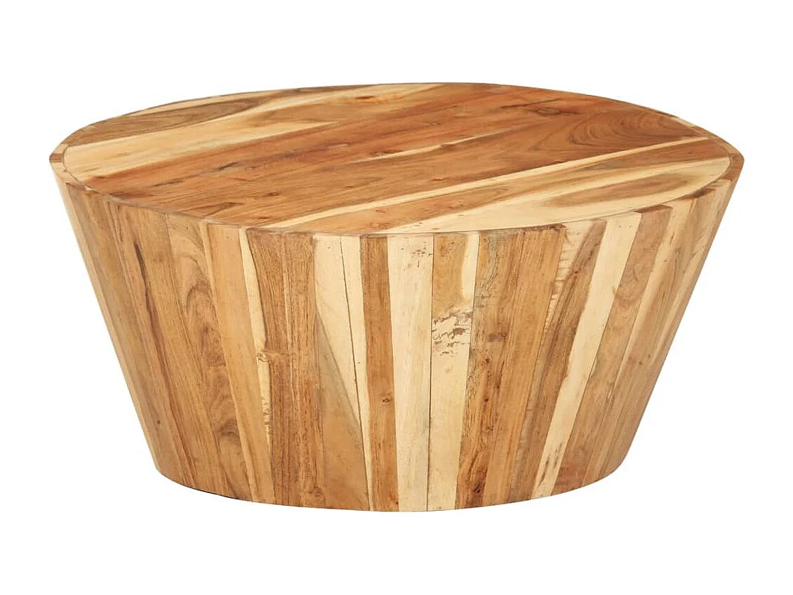 Table basse Ø65x31 cm Bois d'acacia solide