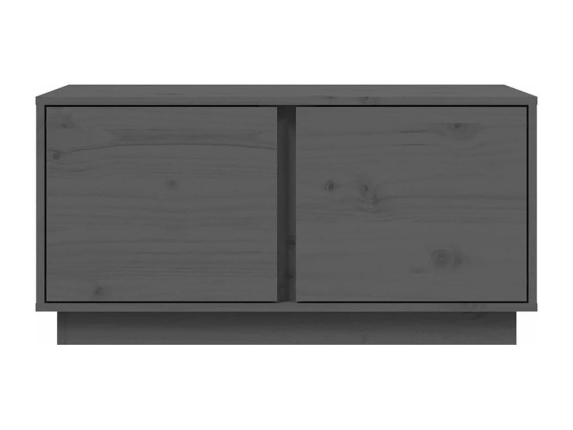 Mesa de centro 80x50x40 cm madeira de pinho maciça cinza