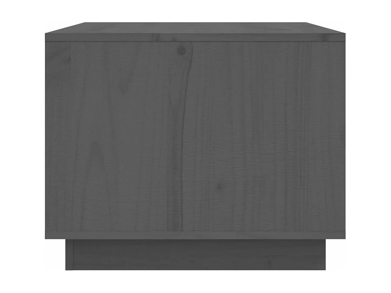 Mesa de centro 80x50x40 cm madeira de pinho maciça cinza