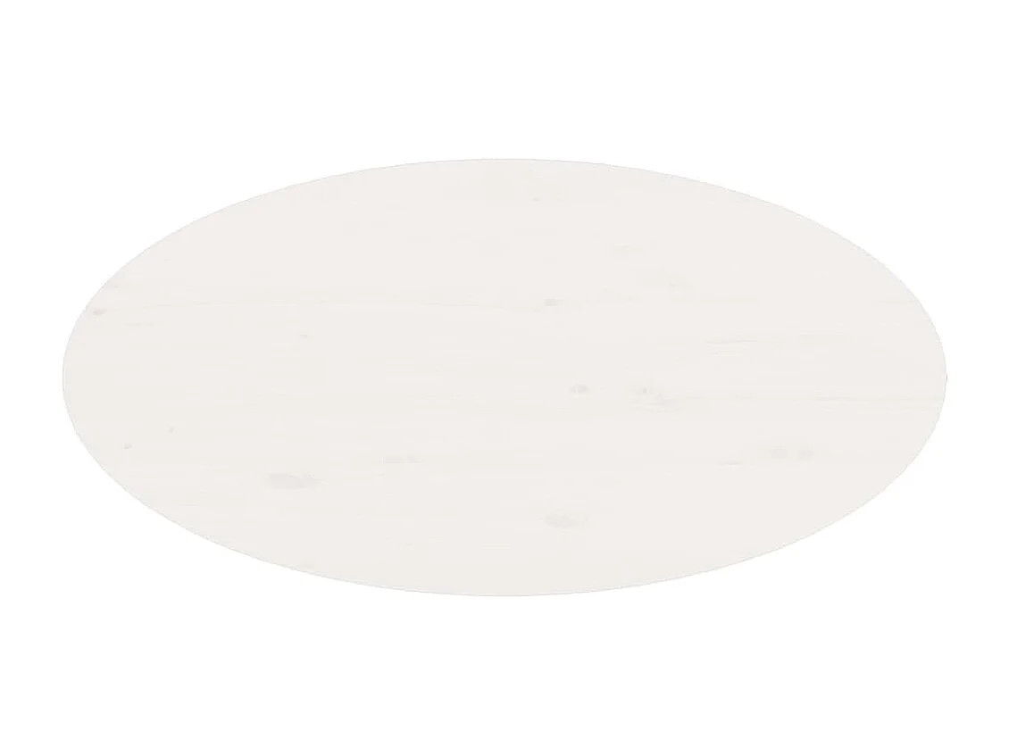 Table basse Blanc 80x40x35 cm Bois massif de pin