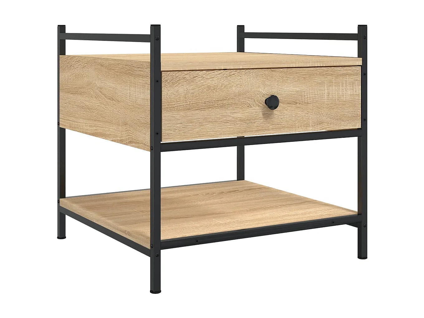 Table basse chêne sonoma 50x50x50 cm bois d'ingénierie