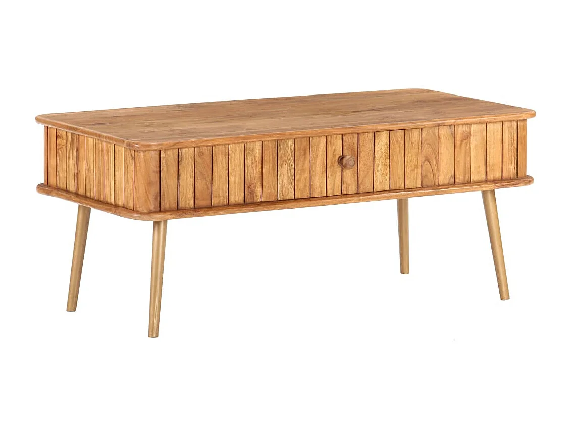 Mesa de centro 100x50x40 cm madeira de acácia maciça