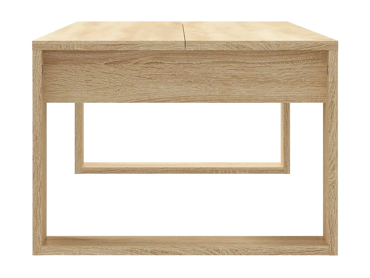 Salontafel 102x50x35 cm bewerkt hout sonoma eikenkleurig