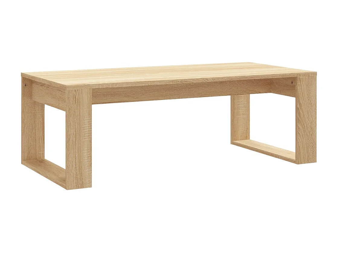 Table basse chêne sonoma 102x50x35 cm bois d'ingénierie