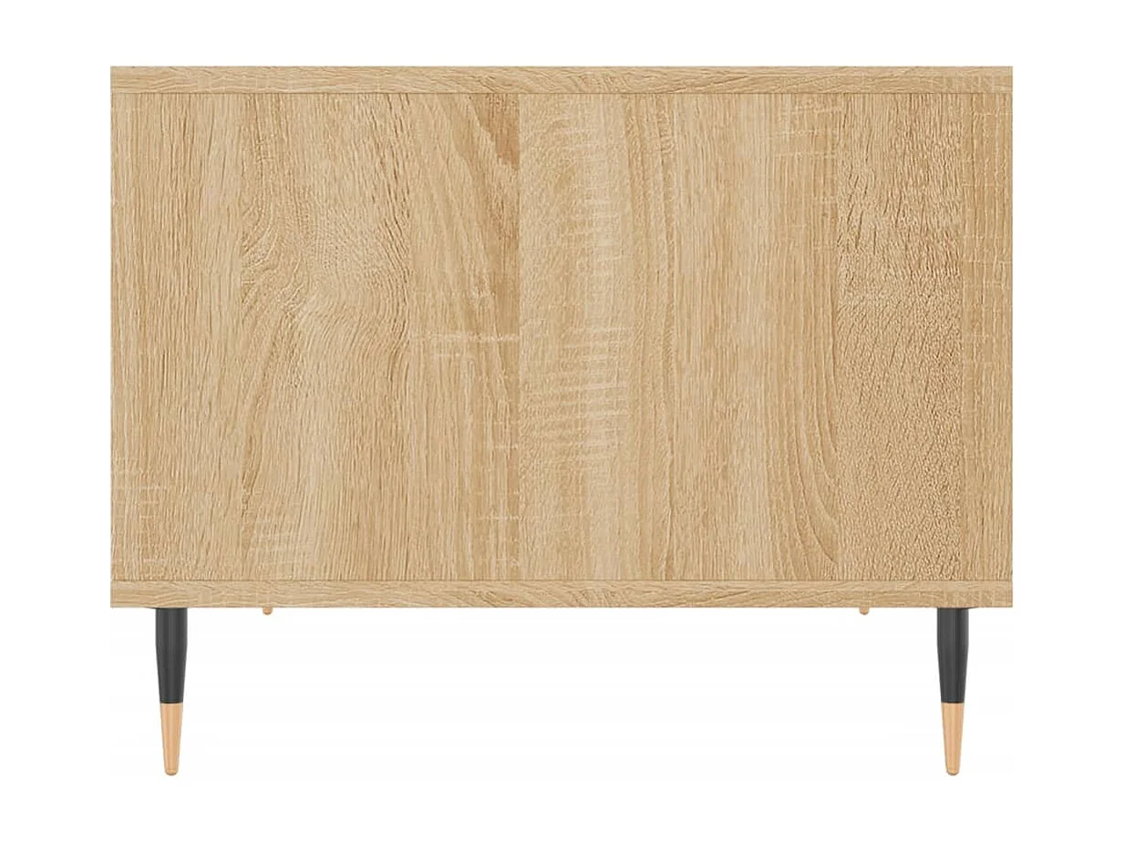 Mesa de centro madera de ingeniería roble Sonoma 60x50x40 cm