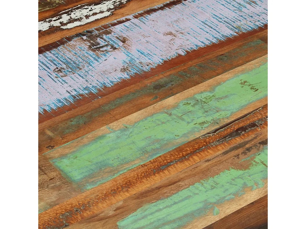 Table basse 80x80x40 cm Bois de récupération massif