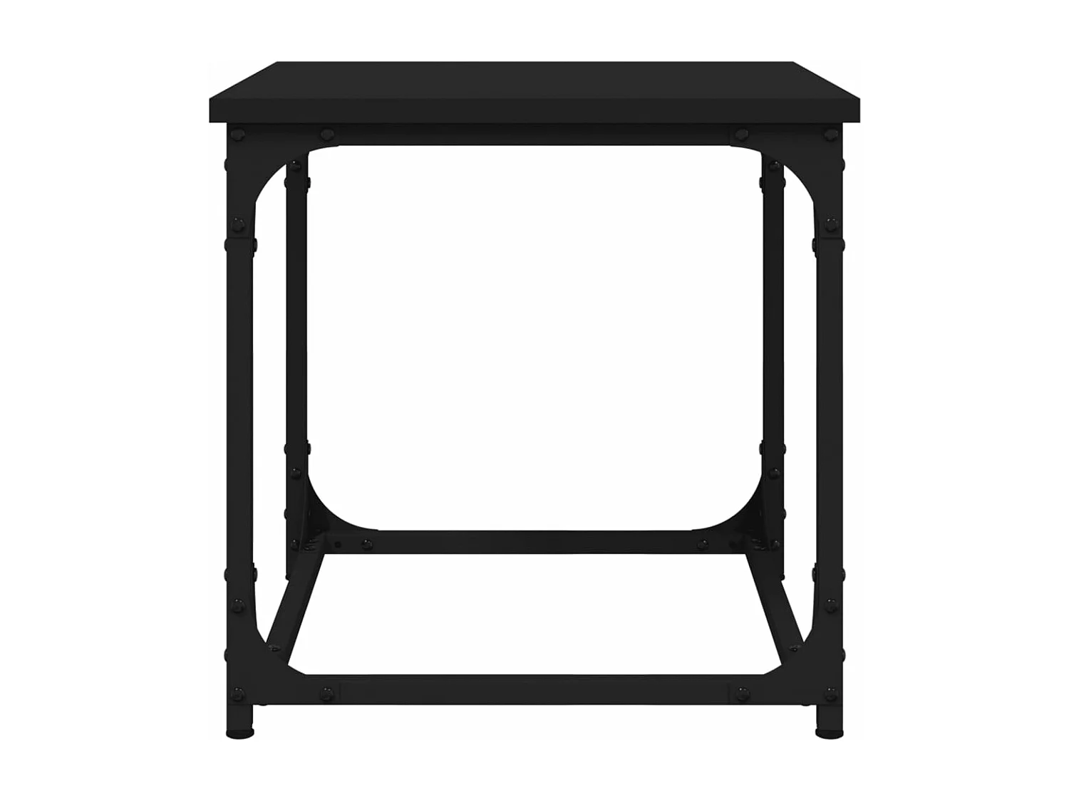 Table d'appoint Noir 40x40x40 cm Bois d'ingénierie