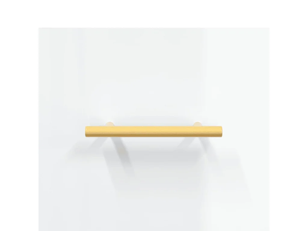 Tables basses 2 pièces blanc brillant 50x50x40cm bois d'ingénierie