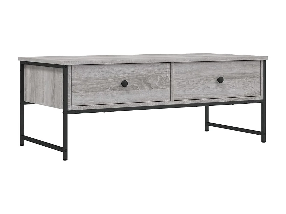 Table basse sonoma gris 101x49x39,5 cm bois d'ingénierie
