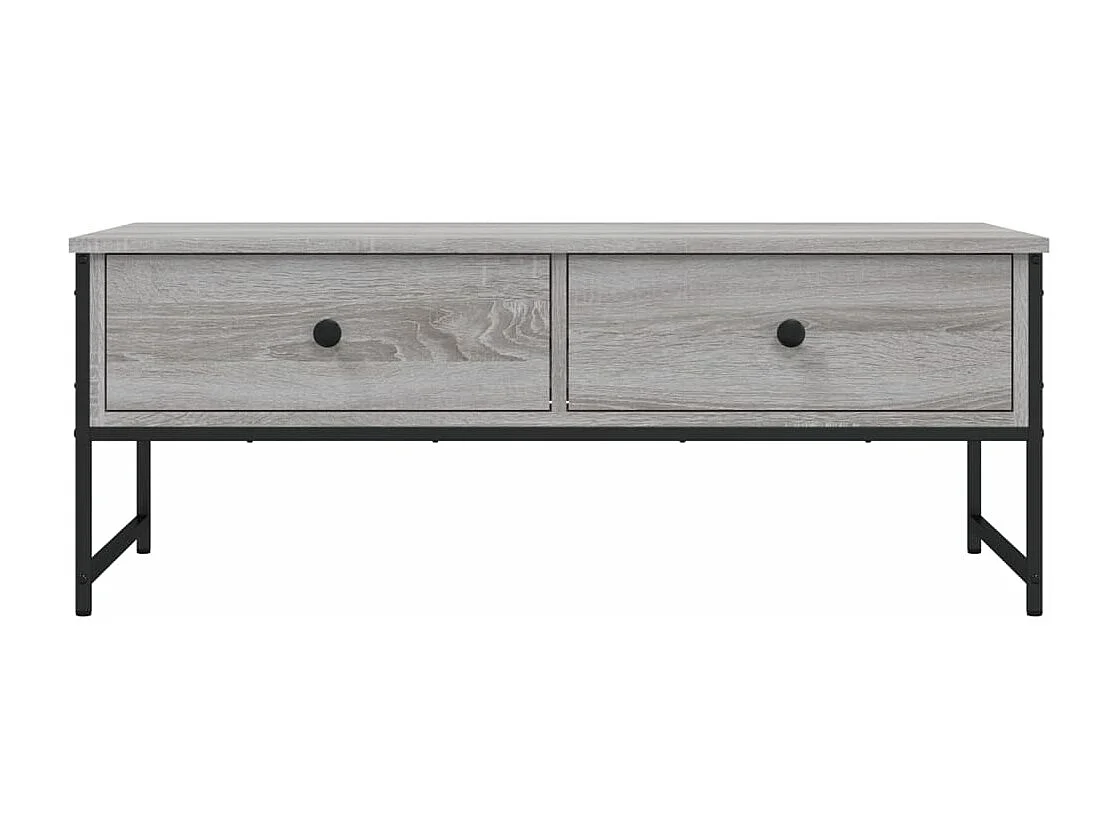 Table basse sonoma gris 101x49x39,5 cm bois d'ingénierie