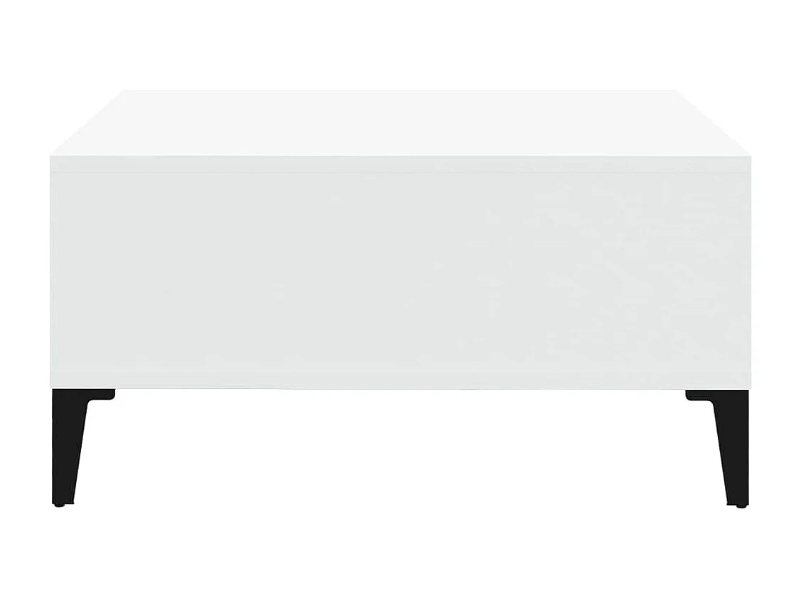 Table basse Blanc 60x60x30 cm Aggloméré