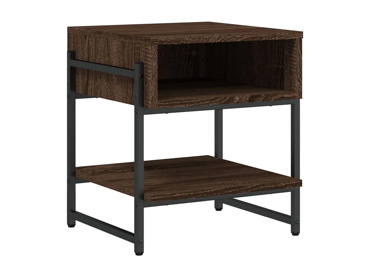 Table basse chêne marron 40x40x45 cm bois d'ingénierie