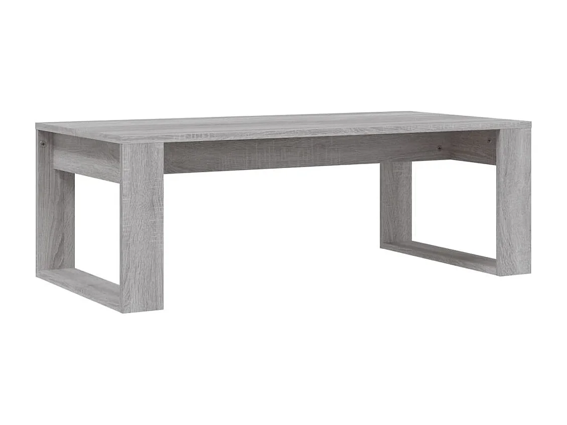Table basse sonoma gris 102x50x35 cm bois d'ingénierie