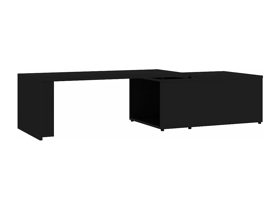 Table basse Noir 150x50x35 cm Aggloméré
