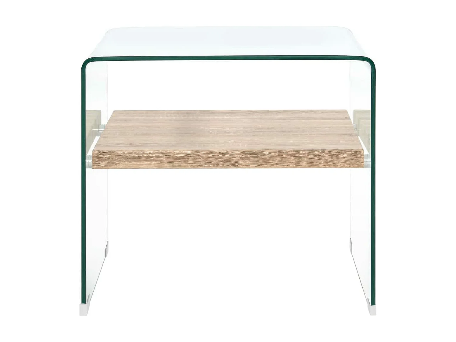 Table basse Clair 50 x 50 x 45 cm Verre trempé