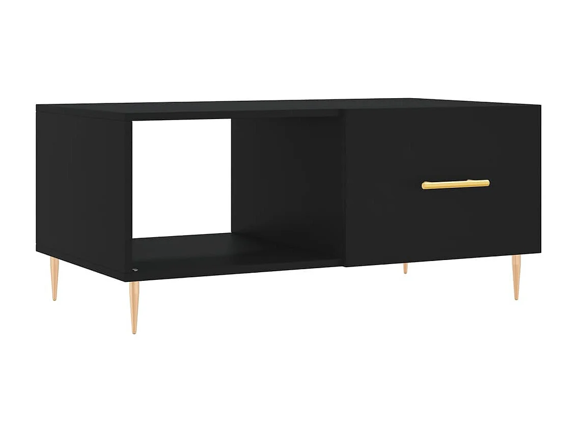 Salontafel 90x50x40 cm bewerkt hout zwart