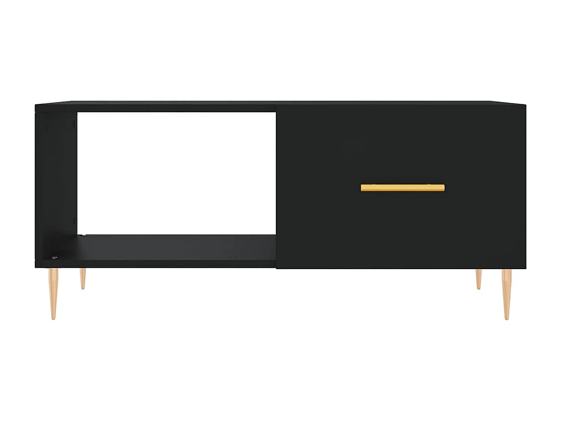 Salontafel 90x50x40 cm bewerkt hout zwart