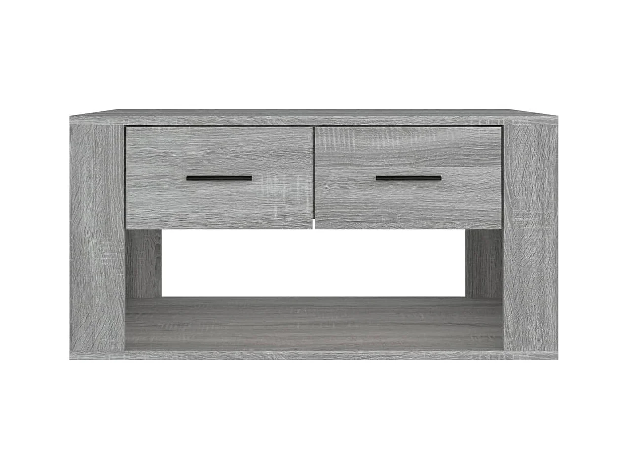 Table basse Sonoma gris 80x50x40 cm Bois d'ingénierie