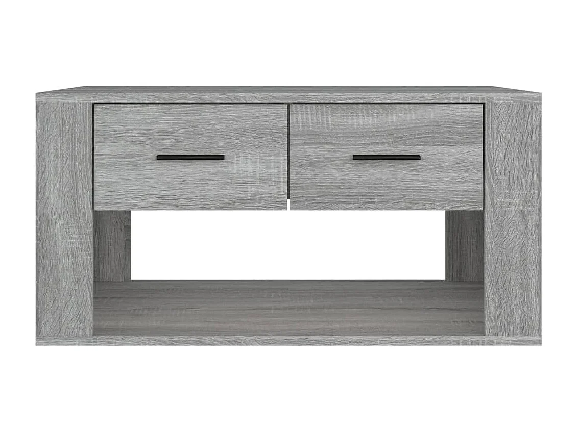 Table basse Sonoma gris 80x50x40 cm Bois d'ingénierie