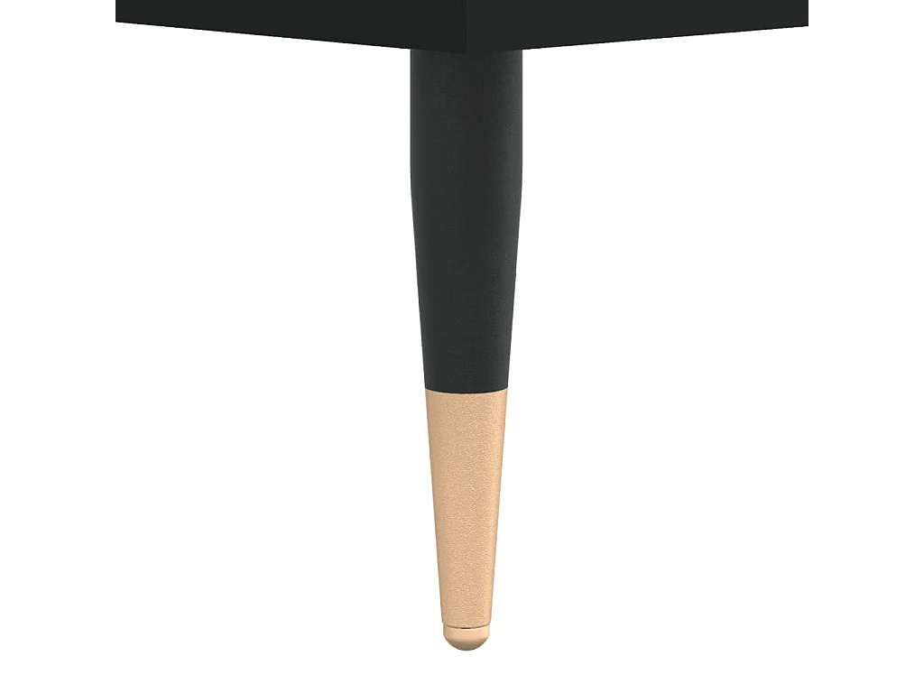 Mesa de centro madera de ingeniería negro 104x60x35 cm