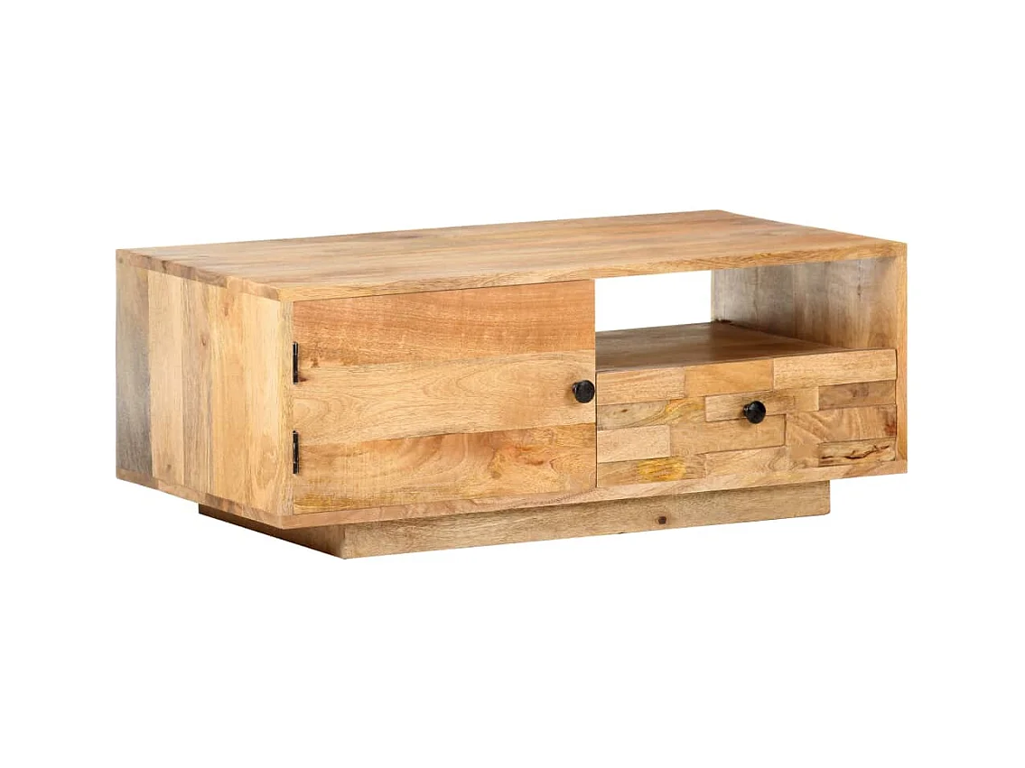 Table basse 90x50x35 cm Bois solide de manguier