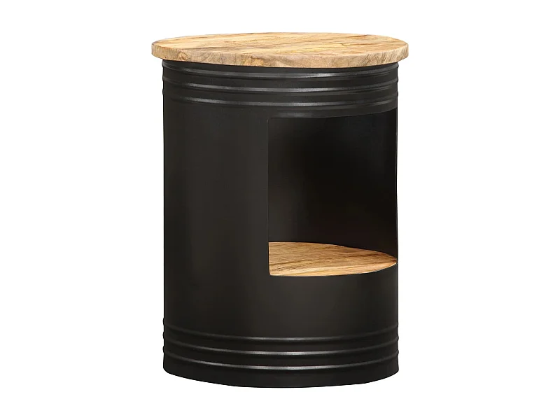 Mesa de centro 43x55 cm madeira de mangueira maciça