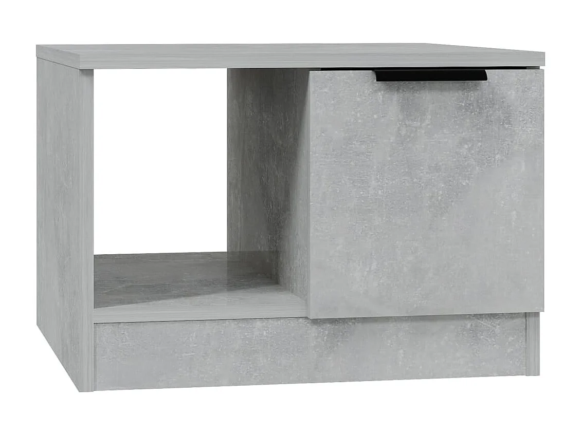 Mesa de centro 50x50x36 madeira processada cinza cimento