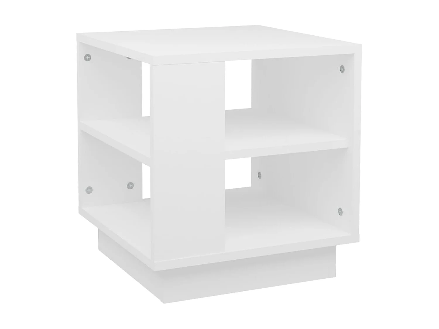 Table basse Blanc 40x40x43 cm Bois d'ingénierie