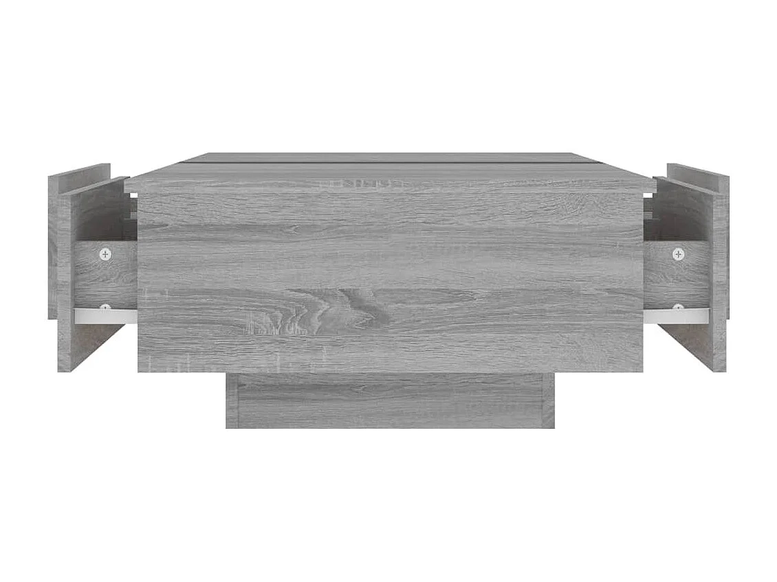 Salontafel 90x60x31 cm bewerkt hout grijs sonoma eikenkleurig