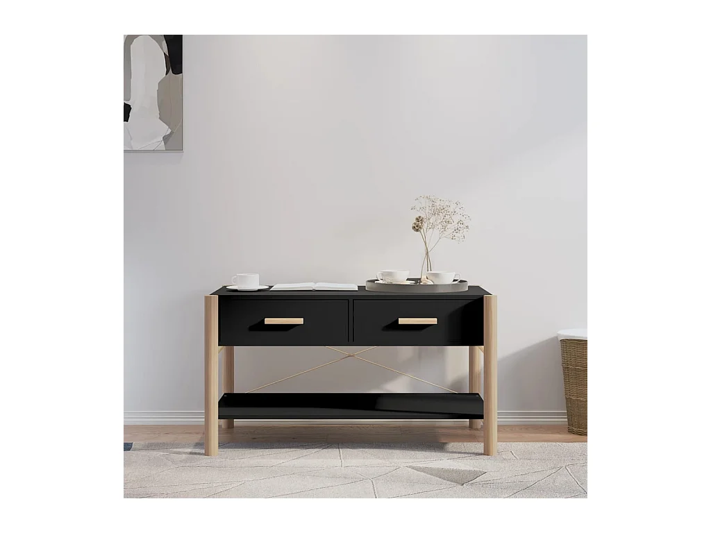 Mesa de centro 82x48x45 cm derivados de madeira preto
