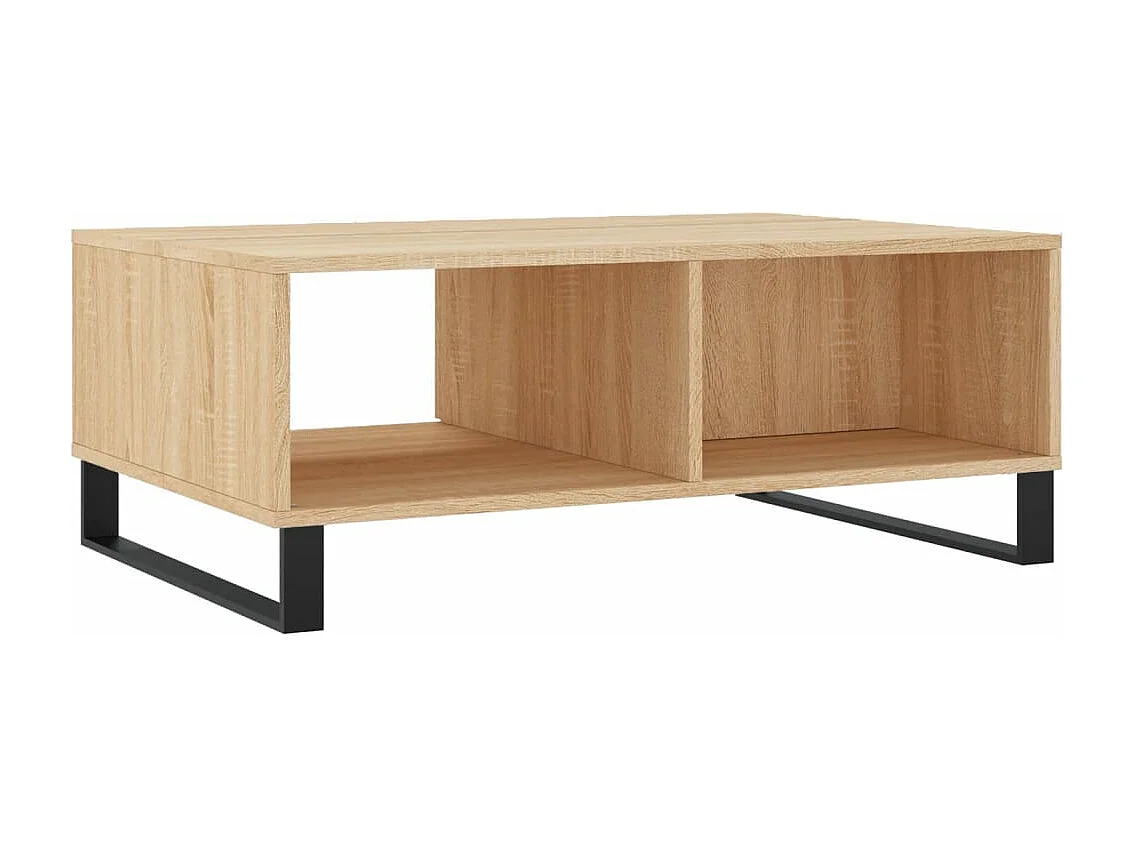 Salontafel 90x60x35 cm bewerkt hout sonoma eikenkleurig