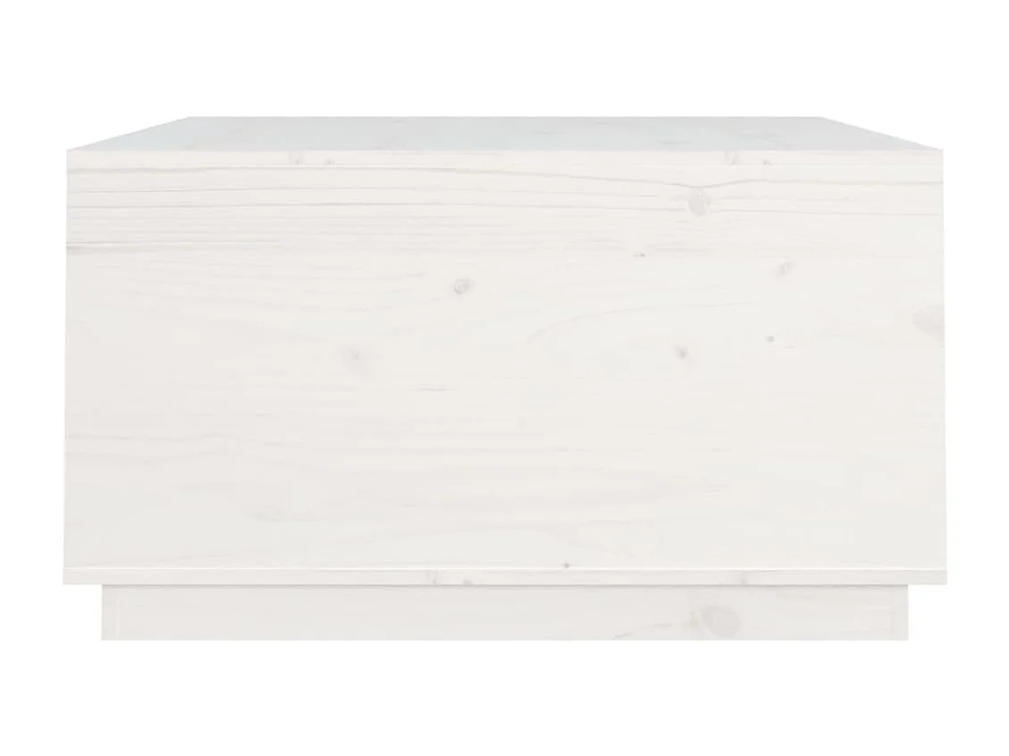 Salontafel 80x80x45 cm massief grenenhout wit