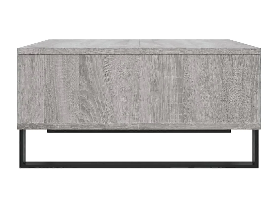 Table basse sonoma gris 60x60x30 cm bois d'ingénierie